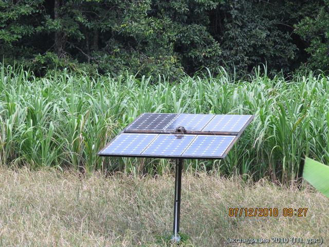 Электричества на ферме только от солнечных батарей, таким образом она имеет уникальное достоинство - полную автономность от неспокойного современного мира